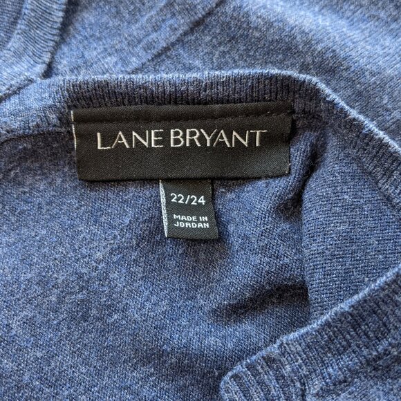 Lane Bryant open front cardigan sweater, long sleeve, dark blue, size 22/24 - Picture 3 of 9